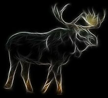 Medicine Wheel Totem Animals by Liane Pinel- Moose by Liane Pinel