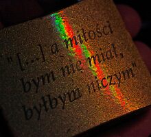 Hymn o miłości . Though I speak with the tongues of men and of angels, and have not love, I am become as sounding brass, or a tinkling cymbal. Amen. Favorites: 2 Views: 263 thx! by © Andrzej Goszcz,M.D. Ph.D