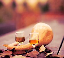 Wine in autumn by Krisztian Sipos