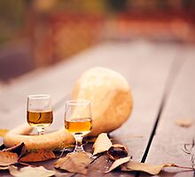Wine in autumn by Krisztian Sipos