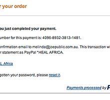Receipt, please read description :) by Melinda Kerr