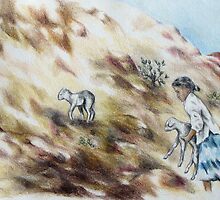Young Shepherd Girl by Vanessa Zakas
