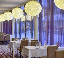 Restaurant in hotel by fotorobs