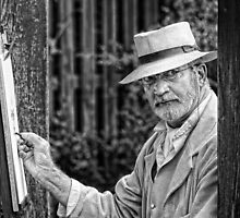 Artist at work mono by Dave Tucker
