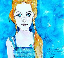 Blue Eyed Mia by ivDAnu