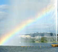 Captain Cook Fountain Rainbow by Ross Campbell
