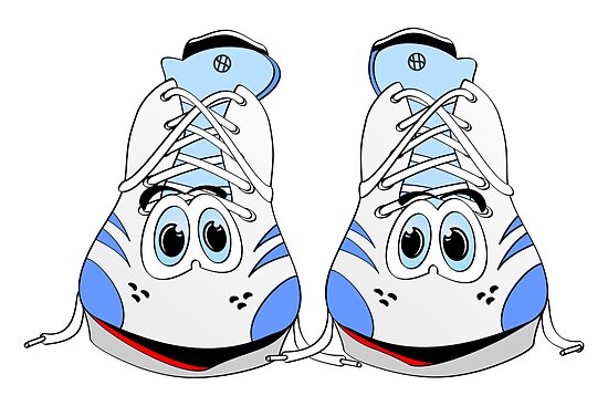 cartoon tennis shoes