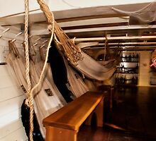 Hammocks, Below Decks on a Sailing Ship. by Billlee