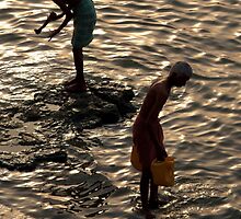 Collecting Water from the Ganges by SerenaB