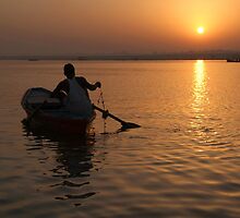 Sunrise on the Ganges by SerenaB