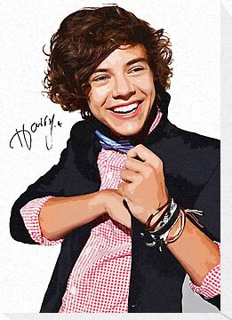 Harry Styles Canvas Art with Autograph by kmercury
