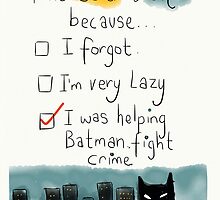 A belated card with the perfect excuse. by twisteddoodles