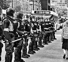 Scene from the NATO Protests (My Kind of Town...) by James Watkins