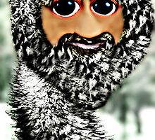 The newest member of the ostrich family, the Scottstrich (self portrait) by Scott Mitchell