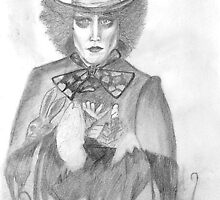 Johnny Depp as the Maddest Hatter there is by Purplesunset3