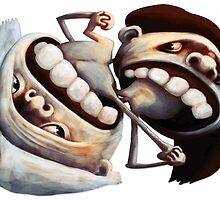Battle of the Sexes or Yin Yang (horizontal version) by konokopia