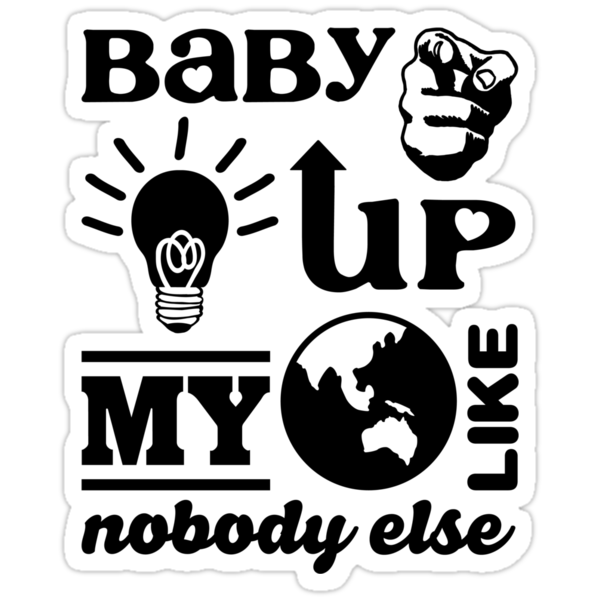  Direction Baby on One Direction   Baby U Light Up My World  Stickers By Adriana Owens