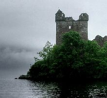 Out of the gloom - Urquhart Castle.......! by Roy Massicks
