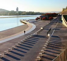 Early morning jogger, Parkes Place by Tim Coleman