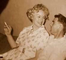 Mom and Dad...OOgle Eyeing...circa 1956 by trueblvr