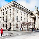 Lady In Red - Dublin Post Office by Mark Tisdale