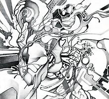 Enter the Branching Sequence - Sketch Pencil Illustration by jeffjag