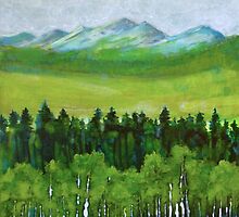 The abstract in Nature, acrylic on canvas by Sandrine Pelissier