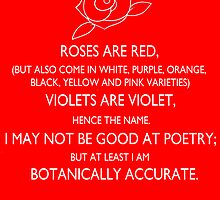 roses are red, violets are violet. by macliam