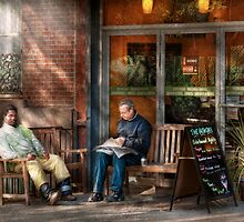 City - New York - Greenwich Village - The path cafe by Mike Savad