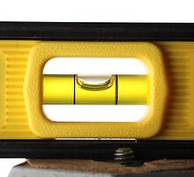 Spirit Level (or bubble level) on white by PhotoStock-Isra