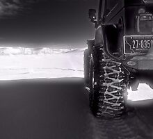 Jeeping in the grasslands North Dakota by pdsfotoart
