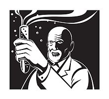 Crazy Mad Scientist Test Tube by patrimonio