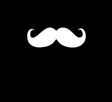 Funny white mustache by Nhan Ngo