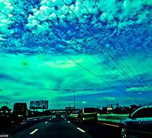 Happiness is...look at the sky and appreciate the world... by Kornrawiee