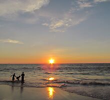 Children playing on the beach by solena432