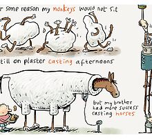Casting Monkeys by Ellis Nadler