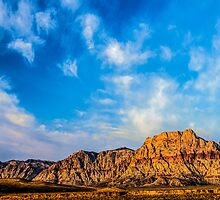 Red Rock Canyon - 'Neath a Blue, Blue Sky by Gregory J Summers