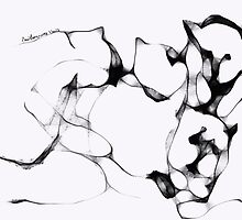 Kittens, resting -(010413)- Digital art/mouse drawn/Program: Sketchy by paulramnora