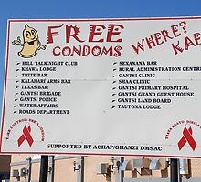 Billboard, Ghanzi, Botswana by Adrian Paul