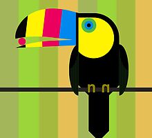 CMYK Toucan by Scott Partridge