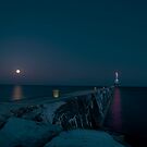 Pink Moon Lighthouse by James Meyer