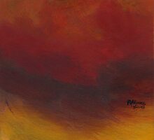 Minimal Red study by F.A. Moore