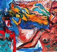 PREDICTION - oil, acrylic, canvas 24 x 48'' by irishrainbeau