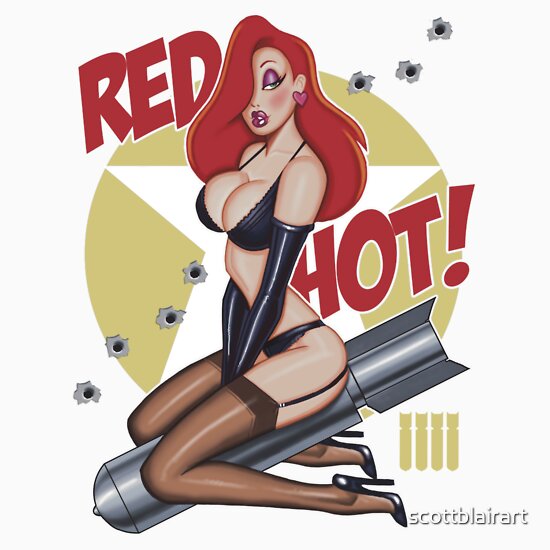 Red Hot Nose Art Stickers By Scottblairart Redbubble