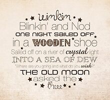 Winkin Blinkin and Nod – 2:3 – Tan by Janelle Wourms