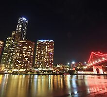 State Of Origin - Story Bridge Lights by Louiedownunder ©