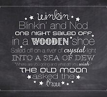 Winkin Blinkin and Nod – 4:5 – Chalkboard by Janelle Wourms