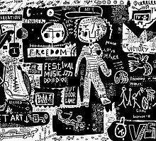 Peace, friendship, freedom, art by Studio79