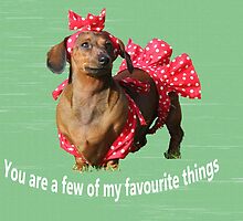 You are a few of my favourite things by Sarah Guiton