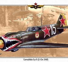 Lavochkin La-5 - Georgy Dmitrievich Kostylev by A. Hermann